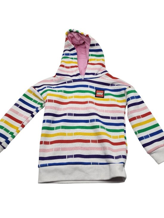 Lego Other - LEGO Girls SZ 2T Colorful Striped Hoodie Pullover Sweatshirt